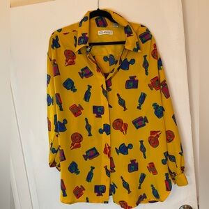 *VINTAGE* Chaus Ladies button down top size 16